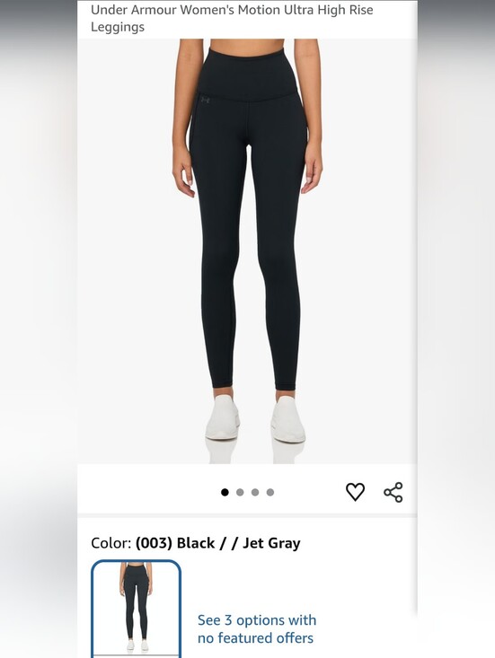 Under Armour Pants - Under Armour Women's Motion Ultra High Rise Leggings Tights Pants Black Medium